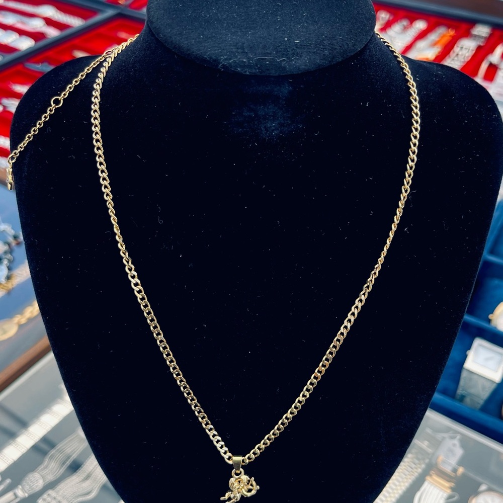 Dalamata Cupid Elegant Gold Necklace